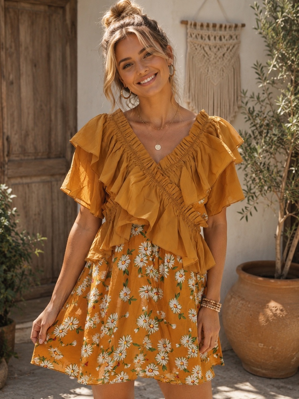 POL Ruffle Daisy Dress 🌼 ☀️